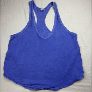 Free people movement Blue Racerback Tank Top